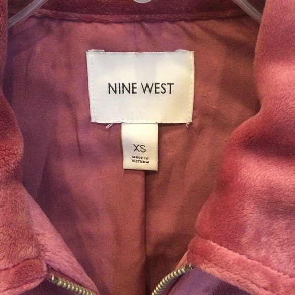 Crushed Velour Super Soft Zippered Mauve/Blush Jacket - Picture 3 of 8